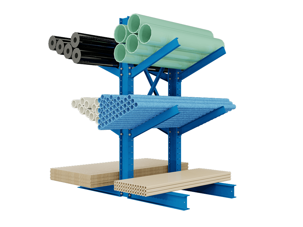 8 blue incline cantilever double full