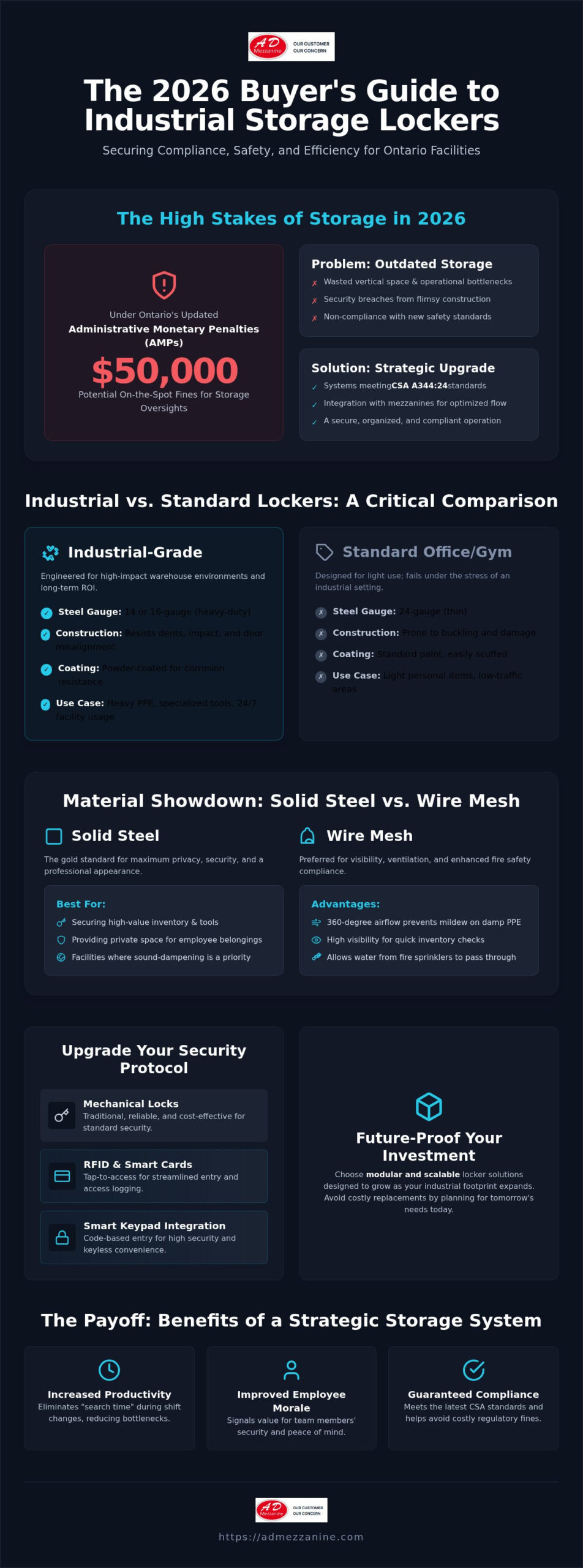 Industrial Storage Lockers in Ontario: The 2026 Buying Guide